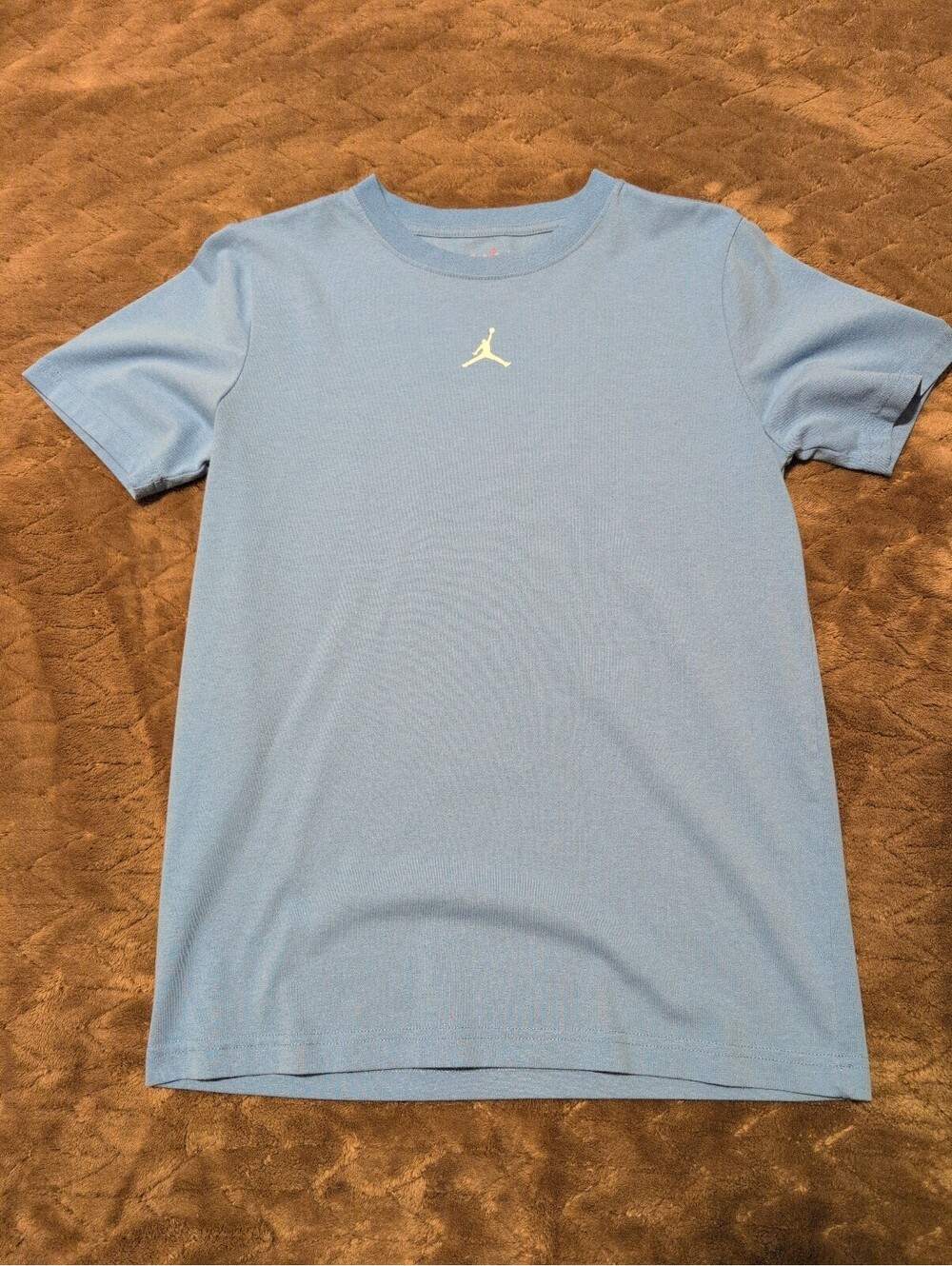 Jordan Light Blue Short Sleeve T-Shirt with Jumpman Logo 12-13yrs youth